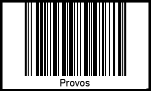 Interpretation von Provos als Barcode