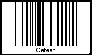 Interpretation von Qetesh als Barcode