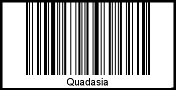 Quadasia als Barcode und QR-Code