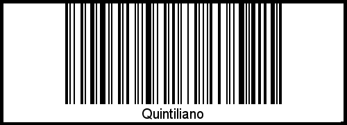 Quintiliano als Barcode und QR-Code