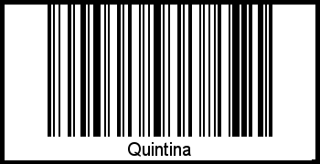 Quintina als Barcode und QR-Code