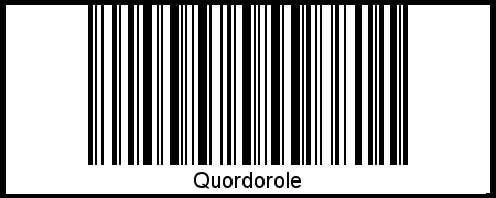 Barcode des Vornamen Quordorole