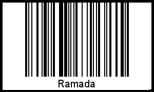 Ramada als Barcode und QR-Code