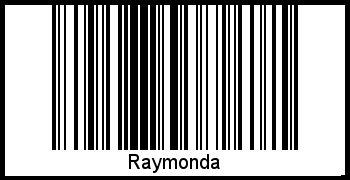 Barcode des Vornamen Raymonda