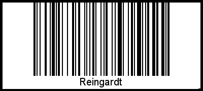 Reingardt als Barcode und QR-Code