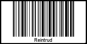 Reintrud als Barcode und QR-Code