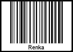 Interpretation von Renka als Barcode