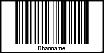 Barcode-Foto von Rhanname