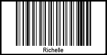 Richelle als Barcode und QR-Code