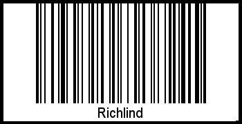 Interpretation von Richlind als Barcode