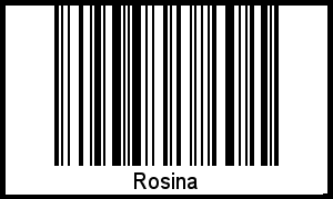 Interpretation von Rosina als Barcode