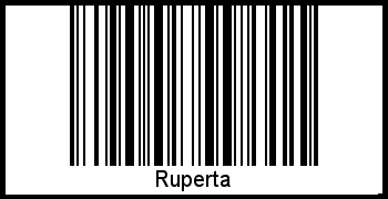 Der Voname Ruperta als Barcode und QR-Code