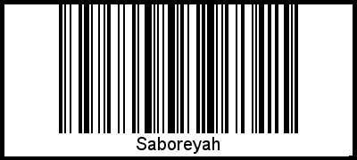 Saboreyah als Barcode und QR-Code