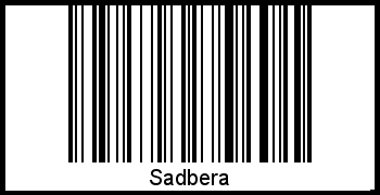 Der Voname Sadbera als Barcode und QR-Code