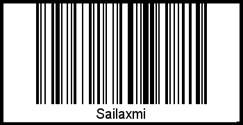 Interpretation von Sailaxmi als Barcode