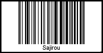 Interpretation von Sajirou als Barcode