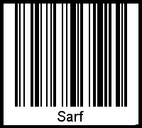 Sarf als Barcode und QR-Code