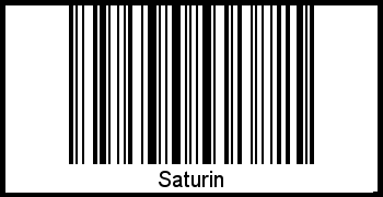 Interpretation von Saturin als Barcode