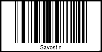 Interpretation von Savostin als Barcode