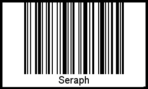 Der Voname Seraph als Barcode und QR-Code