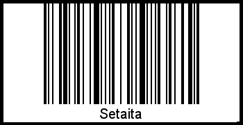 Setaita als Barcode und QR-Code