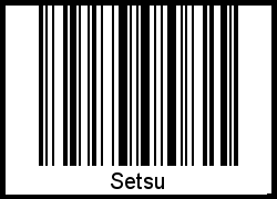 Der Voname Setsu als Barcode und QR-Code