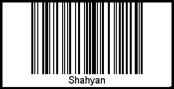 Shahyan als Barcode und QR-Code