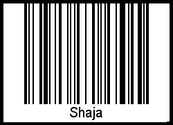 Interpretation von Shaja als Barcode