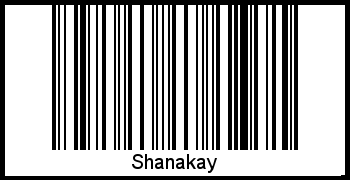 Interpretation von Shanakay als Barcode