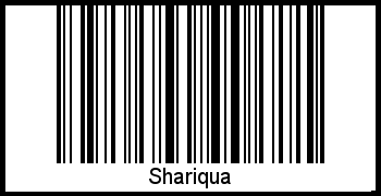 Interpretation von Shariqua als Barcode