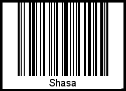 Interpretation von Shasa als Barcode