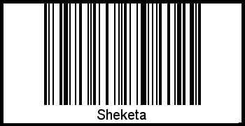 Sheketa als Barcode und QR-Code