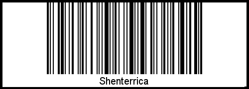 Barcode des Vornamen Shenterrica