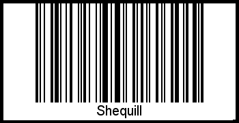 Shequill als Barcode und QR-Code