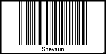 Barcode des Vornamen Shevaun