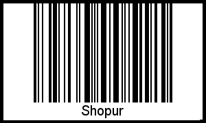 Interpretation von Shopur als Barcode