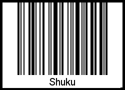 Der Voname Shuku als Barcode und QR-Code