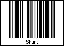 Shunt als Barcode und QR-Code