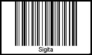 Sigita als Barcode und QR-Code