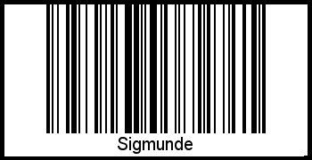 Sigmunde als Barcode und QR-Code