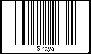 Der Voname Sihaya als Barcode und QR-Code