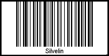 Barcode des Vornamen Silvelin