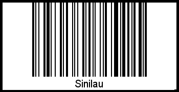 Der Voname Sinilau als Barcode und QR-Code