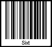 Sixt als Barcode und QR-Code