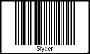 Der Voname Slyder als Barcode und QR-Code