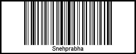 Snehprabha als Barcode und QR-Code