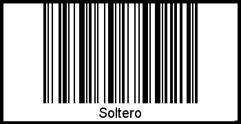 Interpretation von Soltero als Barcode