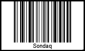 Interpretation von Sondaq als Barcode