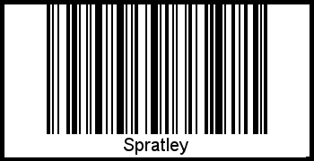 Spratley als Barcode und QR-Code