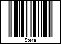 Stera als Barcode und QR-Code